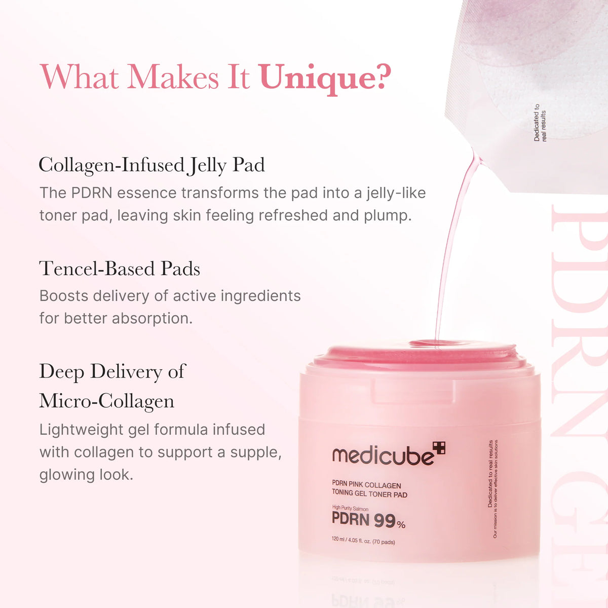 PDRN Pink Collagen Gel Toner Pad